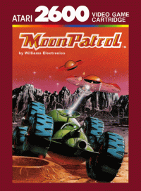Moon Patrol Atari 2600  box art